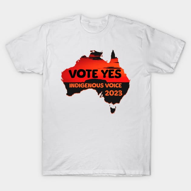 Vote YES to Indigenous Voice to Parliament Australia T-Shirt by Distinct Designs NZ